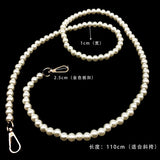 Pearl Strap for Bags Handbag Handles DIY Purse Replacement  crossbody Chain for Shoulder Bag Pearl Belt   bag accessories