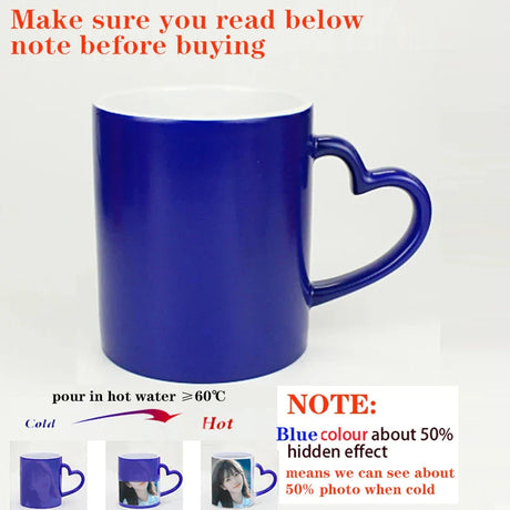 Personalised Magic Mugs Custom Colour Changing Cup Heat Activated Any Image Photo Or Text Printed On Mug Dad Mothers Day Gift