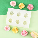 DIY Rose Silicone Mold 3D Flower Shape Cake Decoration Baking Molds Handmade Candle Soap Epoxy Resin Mould Gifts Making Tools