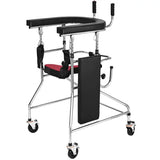 Stroke Hemiplegia Lower Limbs Rehabilitation Training Standing Assist Walker with Wheels for Elderly Walking Mobility Aids