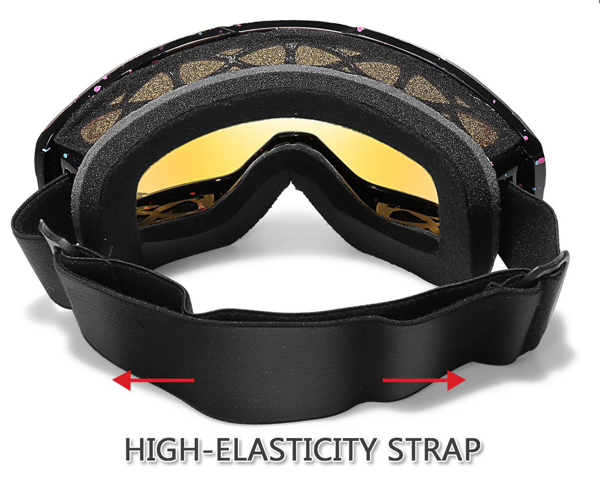 New Style Snow Goggles Double Layers Ski Snowboard Glasses Snowmobile Eyewear Outdoor Sport Cycling Googles