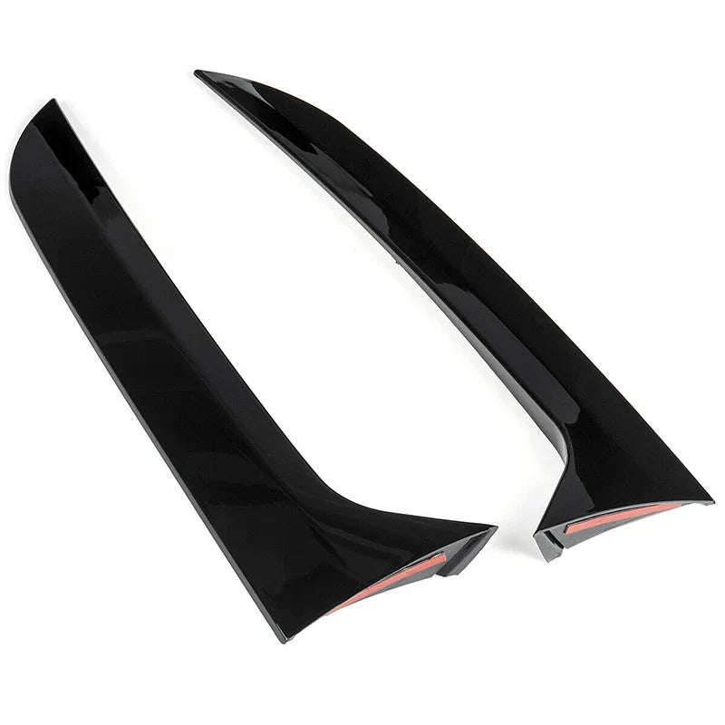 1 Pair Car Rear Window Side Spoiler Air Splitter Lip Trims Sticker Plastic for VW Tiguan MK1 2007 2008 2009 2010 2011 2012-2016