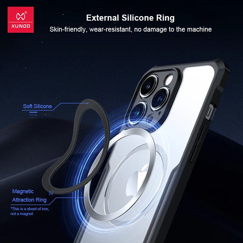 For Xiaomi Poco F5 Pro Xundd Magnetic Case, For Poco F5/Poco F5 Pro Airbag Shockproof Wireless Charging Magnet Phone Cover