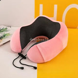 Memory Foam U-shaped Neck Pillow Soft Travel Pillow Massage Neck Sleeping Pillows Plane Car Cervical Spine Pillow Bedding Nap