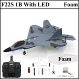 2024 New F22S 2.4G 4CH 3D6G RC Airplane Raptor F22 Warplane WLtoys A180 Upgrade Version LED Light With Gyroscope Out Door Toys