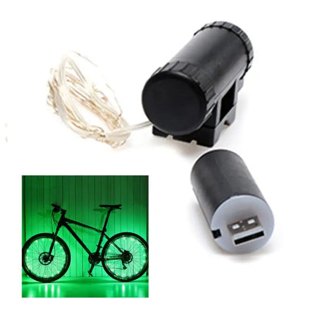 LEDs Light Wheel Rim Spoke Clip Tube Safety Warning Light Cycling Strip Reflective Reflector Bike Accessories