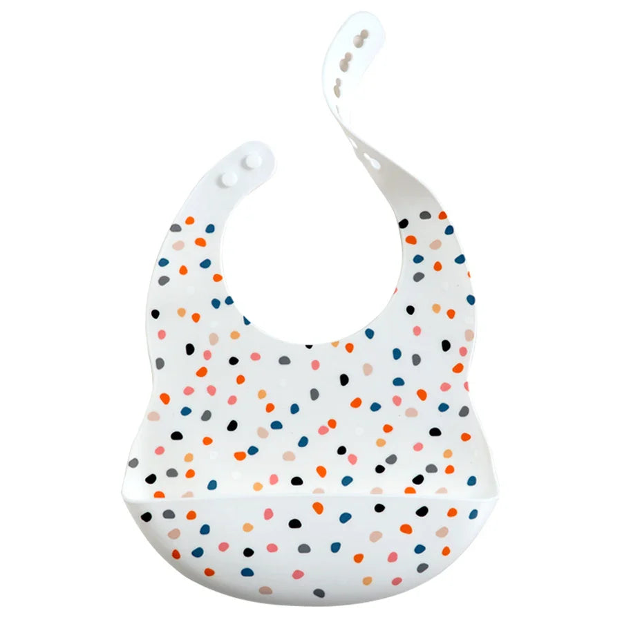 Fashionable Cartoon Printed Waterproof Soft Baby Silicone Bibs Newborn Adjustable Children Burp Cloth Feeding Baby Stuff