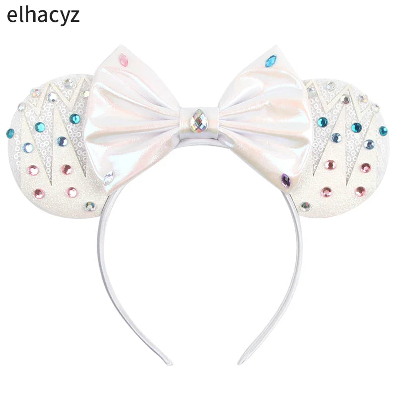 10Pcs/Lot New Colors Mouse Ears Headband Women Festival Party Cosplay Hairband Girls Gift Kids DIY Hair Accessories Wholesale