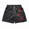 Anime Workout Gym Shorts for Men Quick Dry Breathable Casual Athletic Shorts with Pockets 5 Inch Summer Running Training Fitness