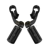 32mm 1-1/4" Motorcycle Engine Guard Footrest Highway Bar Foot Pegs Pedal Foot Rest Universal Short Footpegs Clamps