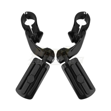 32mm 1-1/4" Motorcycle Engine Guard Footrest Highway Bar Foot Pegs Pedal Foot Rest Universal Short Footpegs Clamps