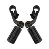 32mm 1-1/4" Motorcycle Engine Guard Footrest Highway Bar Foot Pegs Pedal Foot Rest Universal Short Footpegs Clamps