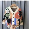 2023 Spring Autumn Fashion Jackets Children Cartoon Cardigan Knit Sweater Boys Clothes Kids Cute Baby Coats Outerwear Clothing