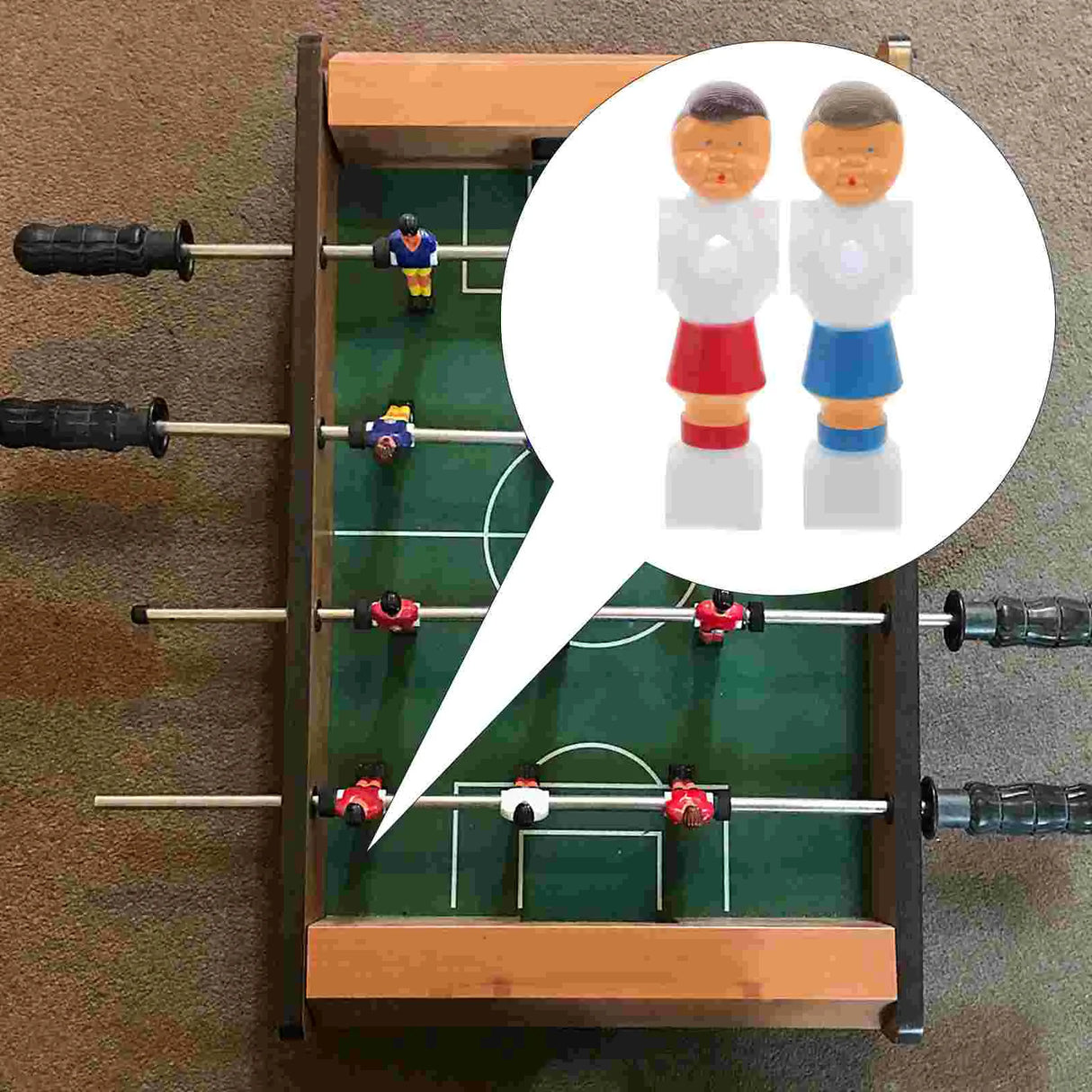 Table Football Foosball Player Accessory Replacement Parts Soccer Dolls Desk Figures Statues