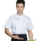 Chef Jacket Men Restaurant Kitchen Cook Shirts Hotel Waiter Uniform