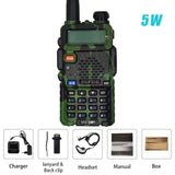 BAOFENG Original UV-5R Camouflage Walkie Talkie BF-UV5R Portable Two Way Radios 5W Dual Band 128CH 1800mAh Wireless Communicator