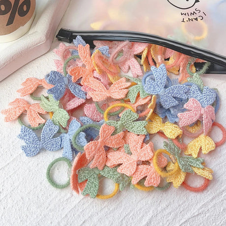 10Pcs/Set New Cute Bowknot Headbands Newborn Girls Elastic HairBands Baby Hair Accessories for Kids Cartoon Bows Headwear Gift