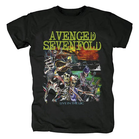 Harajuku Metalcore Avenged Sevenfold Rock T Shirt Hip Hop Streetwear T Shirt Heavy Metal Fashion Casual Plus Size T Shirt Women