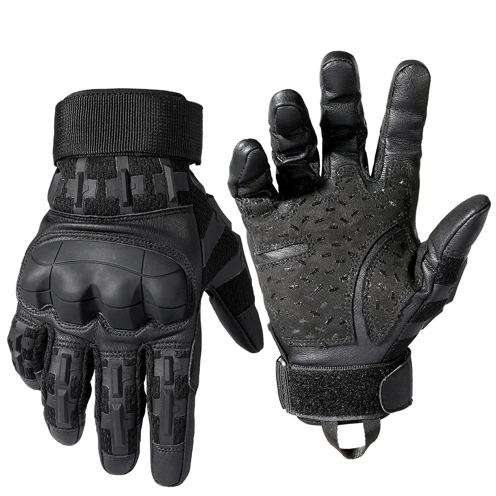 Men Tactical Military Gloves Full Finger Hard Shell Protective Touch Screen Army Shooting Riding Outdoor Hunting Fishing Mittens