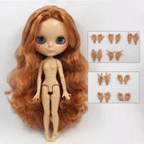 ICY DBS Blyth Doll 1/6 bjd toy joint body tan skin doll 30cm shiny face for DIY custom doll