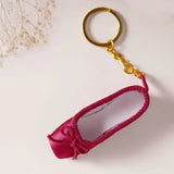 Handmade Mini Ballet Shoe Ballet Keychain Gift Satin Pointe Shoes Key Ring Keychain Schoolbag Bjd Doll Pendant