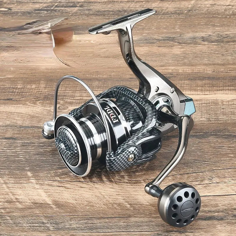 5000-12000 Rotating Reels Metal Ultra-large Distance Cast Wheel Anchor Fish Spinning Wheel Bobbins 14+1Ball Bearing Fishing Reel