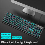 3-piece Set Gaming Keyboard Mouse Headphone Set Wired Backlight Game 104 Keys Keyboards 1600DPI Mice Headset Combos for PC Gamer