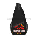 Jurassic Park Sling Bag for Women Men Crossbody Shoulder Bags Casual Sling Backpack Chest Bag Travel Hiking Daypack for Outdoor