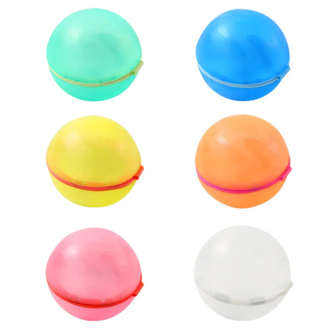 6pcs/lot play water toys children's water splashing silicone water balloon water injection repeatable water burst ball play game