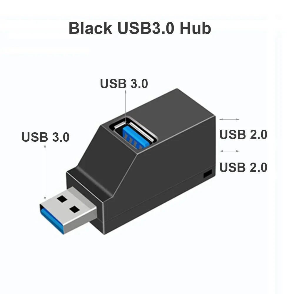 USB 3.0 Hub 3 Ports Fast Data Transfer USB Splitter for Computer Laptop Docking Station 3.0 2.0 Hub Adapter PC Accessories