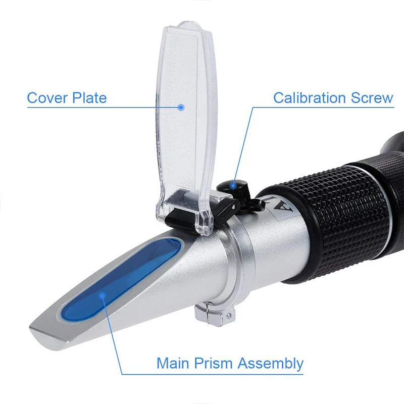 Honey Maple Syrup Brix Refractometer/Homebrew Sucrose Brewing Sugar Aichose Hydrometer/Beekeeping Supply ATC