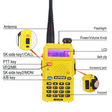 Baofeng UV-5R Dual Band Walkie Talkie VHF 136-174MHz UHF 400-520MHz 128Ch 5W FM Portable Two Way Radio with Headset