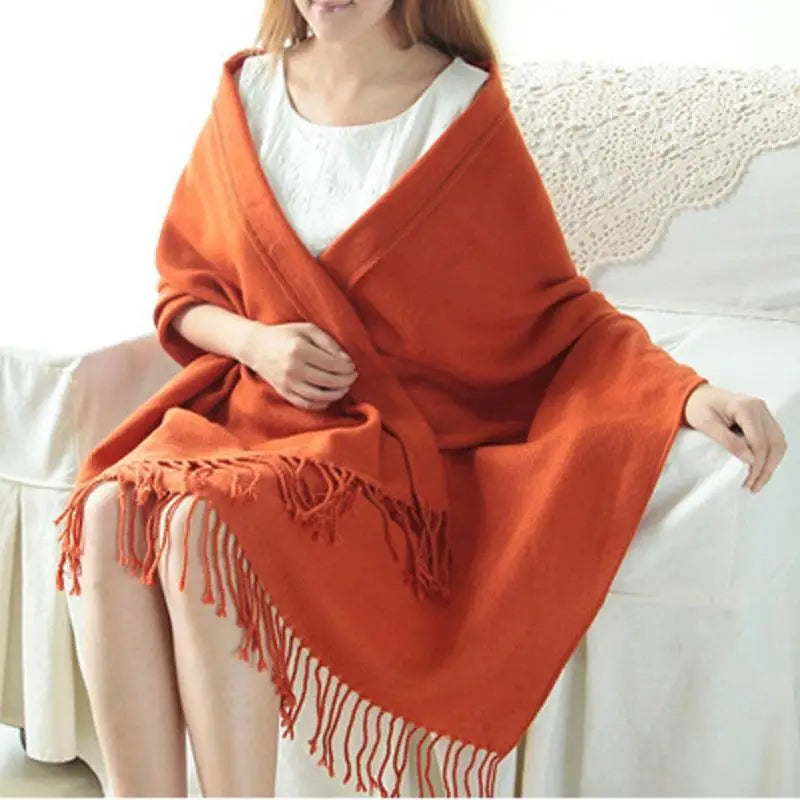 Winter Female Lattice Imitation Cashmere Scarf Autumn And Winter Thick Fashion Warm Wild Scarf Shawl