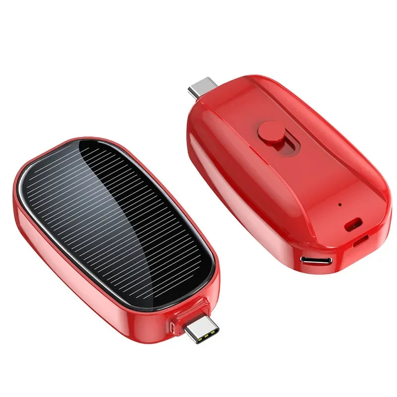 1200mah Mini Power Bank Solar Portable Slim Powerbank Mobile Phones Emergency Charging Mini Powerbank for iPhone Xiaomi Samsung