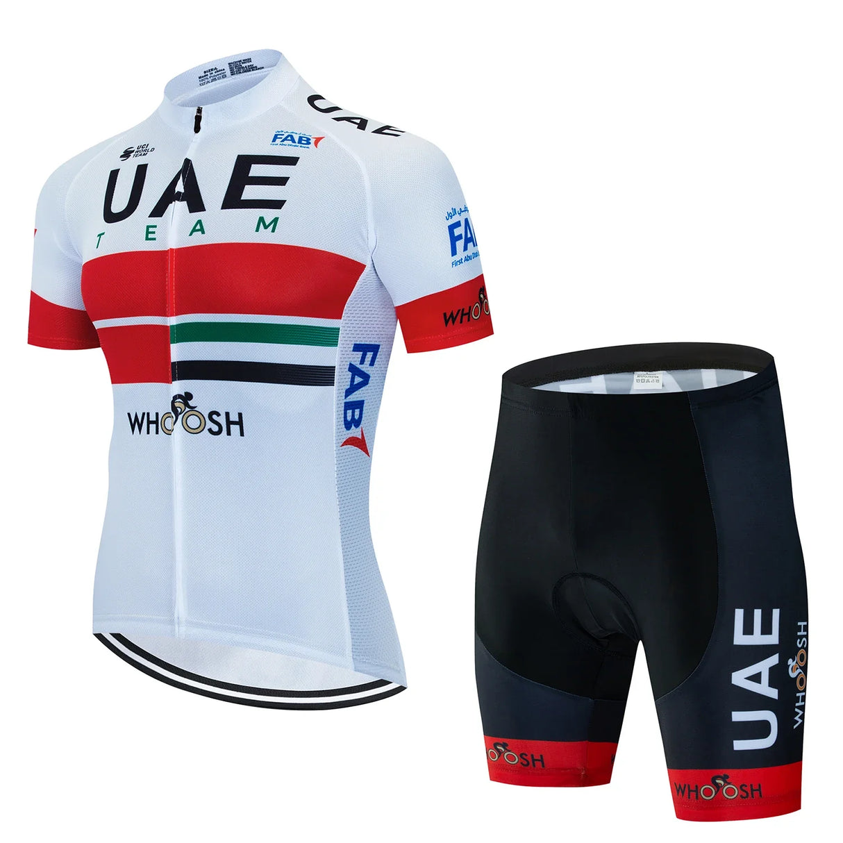 UAE Cycling Mtb Tricuta Man Uniform Men's Clothing Pants Jersey Costume Bike Clothes Shorts 2024 Laser Cut Mens Complete Bib Gel