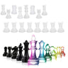 Resin Chess Set Mold with Chess Board Silicone Resin Molds,3D Silicone Chess Resin Mold