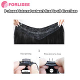 FORLISEE Synthetic Long Curly Hair Gradient Paris Painted Wig Patches With Increased Hair Volume And Fluffy Hair Extensions