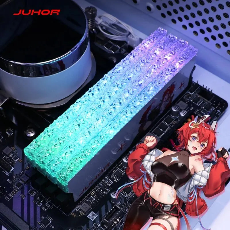 JUHOR DDR5 RGB Memory 16GB 6400MHz 6800MHz Hynix A- Die Original Chip Desktop Computer Ram