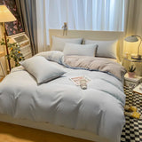 Gray Home Textile Comforter 100% Cotton Duvet Cover Set Bedding Sheet Quilt Cover Pillowcase Soft Breathable Bedspread Bed Linen