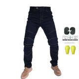 Men Jeans Collection Classic Denim UGB06 PK718 PK719 Zip Motorcycle Pants  Pantalones Motocicleta Hombre Featherbed Jeans Gears