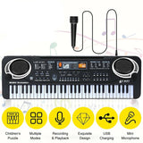 61 Keys Kids Electronic Keyboard Piano With Microphone Musical Instrument USB Digital Electric Organ Gifts Toys for children