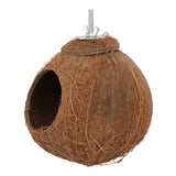 Coconut Shell Bird Nest Coco Birds House Parrots Hide Hut Habitats Decor Parrot Cage Accessories Lovebirds Cockatiel