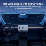 Baseus Car Windshield Double-Layered Sun Shade Foldable Handle Car Sun Shade Umbrella Cover UV Protection Window Sun for Auto