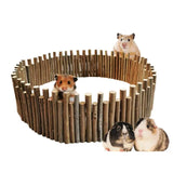 Hamster Cage Fence Guinea Pig Wood Climbing Bridge Fence Hamster Cage Decor Hamster Accessories Hamster Chew Toy For Guinea Pig