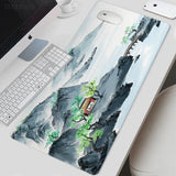 Mouse Pad Gaming Chinese Ancient Painting XL Mousepad XXL keyboard pad Natural Rubber Soft Non-Slip Office Accessories Mice Pad