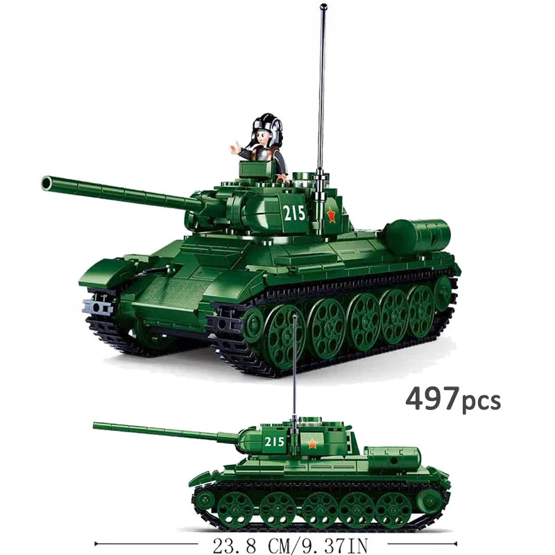 WW2 Military Panzer Tiger I Heavy Tank Panzerkampfwagen VI Ausf. E Building Blocks World War II Figures Bricks Model Toys Gifts