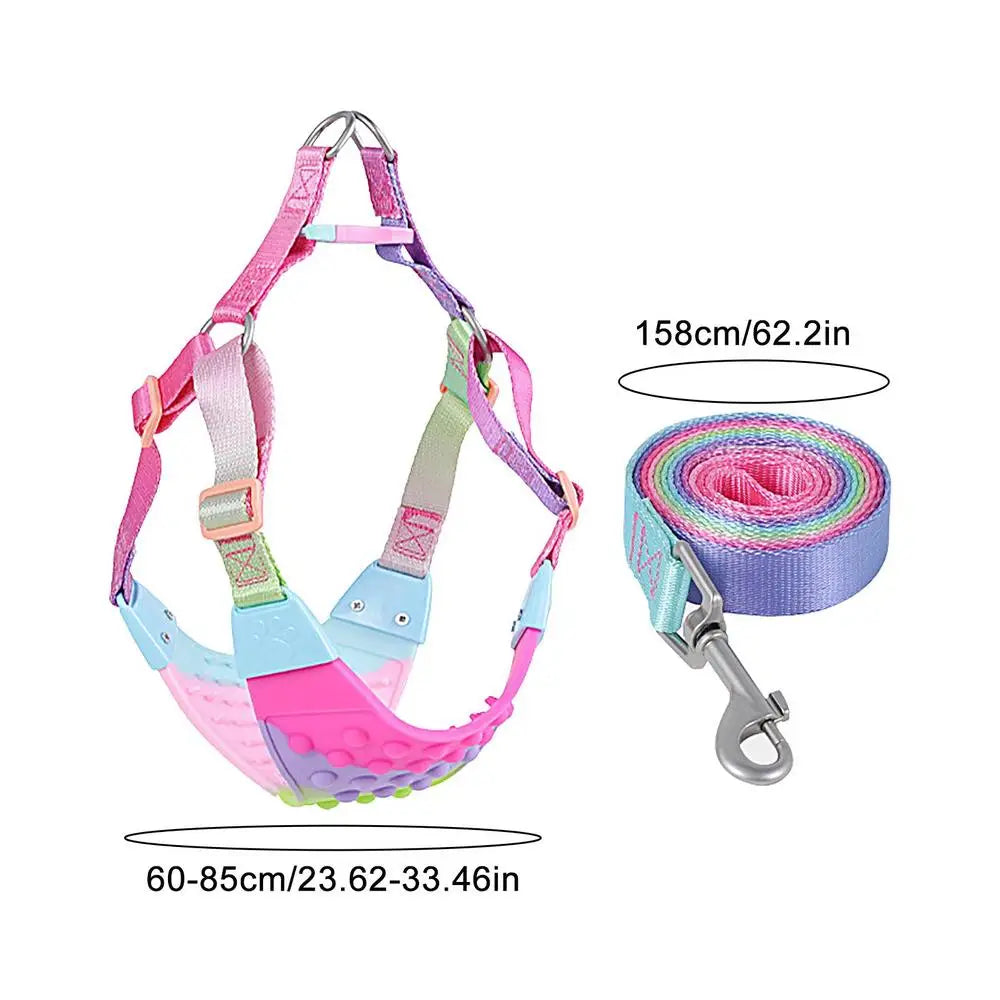 Dog Vest Harness Pug Outdoor Walking Leash Harness Cat Vest Harness Dog Mountain Climb Leashes Ropes Puppy Chest Collar Rope