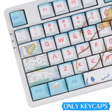 Yugui Dog Cute Key Caps Replaceable Cherry Profile PBT Sublimation for 61/63/64/67/68/78/84/87 Mechanical Keyboard Full Set