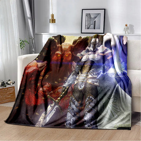 3D Heroes of Might and Magic Retro Game Soft Plush Blanket,Flannel Blanket Throw Blanket for Living Room Bedroom Bed Sofa Picnic