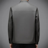 Spring and Autumn New Genuine Leather Clothes Men's Luxury Coat Stand Collar Leather Jacket Thin Casual Jacket Handsome Jacket